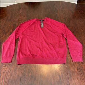 Banana Republic, Merino Wool Crewneck Sweater, Men’s XL, Red